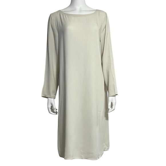 Eileen Fisher Womens Silk Long Sleeve Tunic Dress Size Medium - Picture 2 of 13